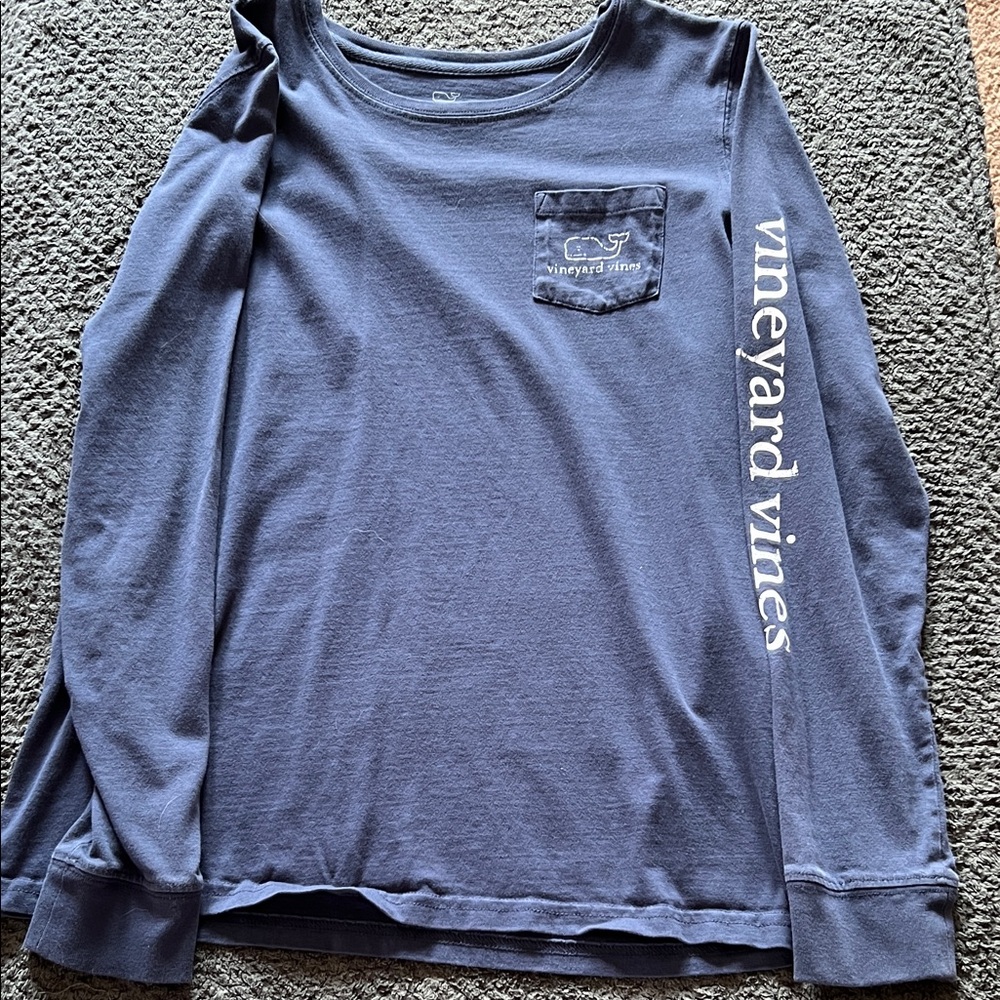 Vineyard Vines Kids Blue Long Sleeve Shirt